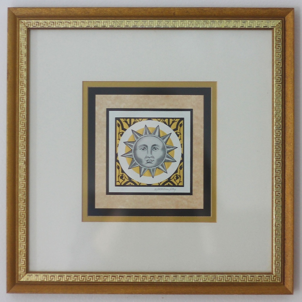 kathleen ney signed art print  |  sun lithograph